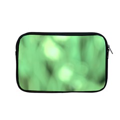 Green Vibrant Abstract No4 Apple Macbook Pro 13  Zipper Case by DimitriosArt