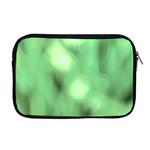 Green Vibrant Abstract No4 Apple MacBook Pro 17  Zipper Case Front