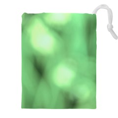 Green Vibrant Abstract No4 Drawstring Pouch (4xl) by DimitriosArt