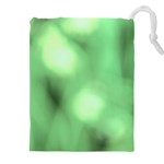 Green Vibrant Abstract No4 Drawstring Pouch (5XL) Front