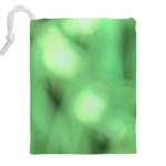 Green Vibrant Abstract No4 Drawstring Pouch (5XL) Back