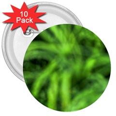 Green Abstract Stars 3  Buttons (10 Pack)  by DimitriosArt