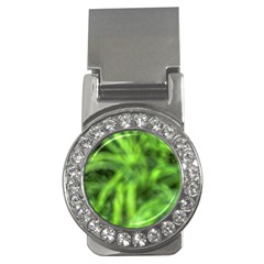 Green Abstract Stars Money Clips (cz)  by DimitriosArt