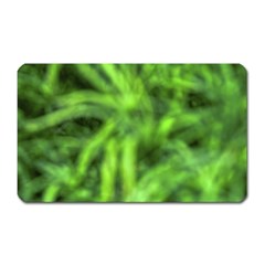 Green Abstract Stars Magnet (rectangular) by DimitriosArt