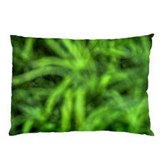 Green Abstract Stars Pillow Case by DimitriosArt