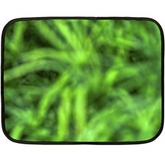 Green Abstract Stars Fleece Blanket (mini) by DimitriosArt