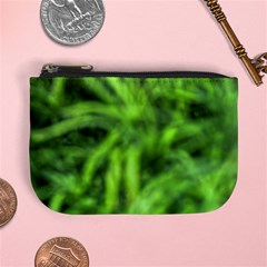 Green Abstract Stars Mini Coin Purse by DimitriosArt