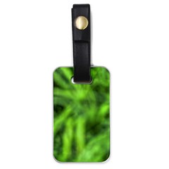 Green Abstract Stars Luggage Tag (one Side) by DimitriosArt