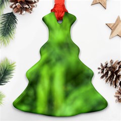 Green Abstract Stars Christmas Tree Ornament (two Sides) by DimitriosArt