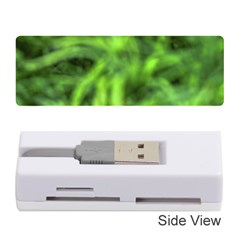 Green Abstract Stars Memory Card Reader (stick) by DimitriosArt