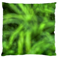 Green Abstract Stars Large Cushion Case (two Sides) by DimitriosArt