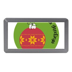 Seasons Greeting Christmas Ornament  Memory Card Reader (mini) by mountainmushroomfamily