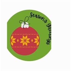 Seasons Greeting Christmas Ornament  Small Garden Flag (two Sides) by mountainmushroomfamily