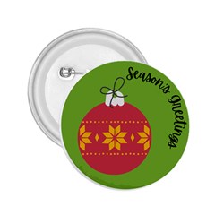 Seasons Greeting Christmas Ornament  2 25  Buttons by mountainmushroomfamily