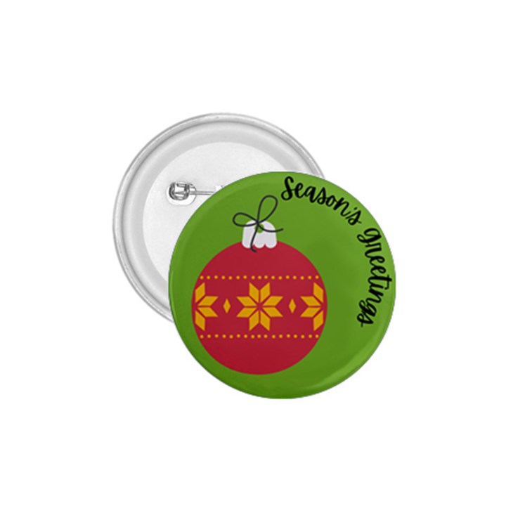 Seasons Greeting Christmas Ornament  1.75  Buttons