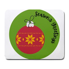 Seasons Greeting Christmas Ornament  Large Mousepads by mountainmushroomfamily