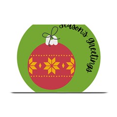 Seasons Greeting Christmas Ornament  Plate Mats by mountainmushroomfamily