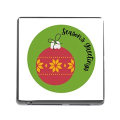 Seasons Greeting Christmas Ornament  Memory Card Reader (square 5 Slot)