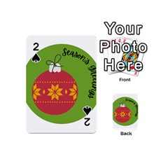 Seasons Greeting Christmas Ornament  Playing Cards 54 Designs (mini) by mountainmushroomfamily