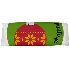 Seasons Greeting Christmas Ornament  Body Pillow Case Dakimakura (two Sides) by mountainmushroomfamily