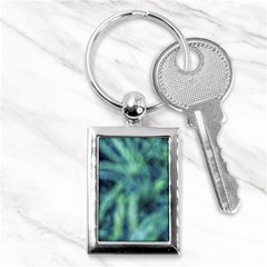 Blue Abstract Stars Key Chain (rectangle) by DimitriosArt