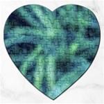 Blue Abstract Stars Jigsaw Puzzle (Heart) Front