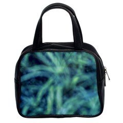 Blue Abstract Stars Classic Handbag (two Sides) by DimitriosArt