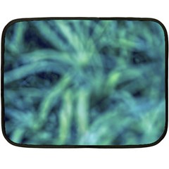 Blue Abstract Stars Fleece Blanket (mini) by DimitriosArt