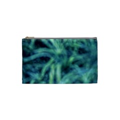 Blue Abstract Stars Cosmetic Bag (small) by DimitriosArt