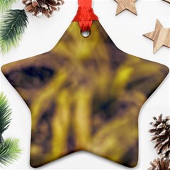 Yellow Abstract Stars Ornament (star)