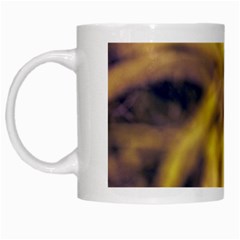 Yellow Abstract Stars White Mugs by DimitriosArt