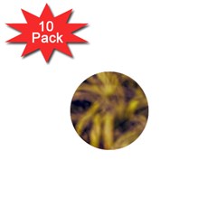 Yellow Abstract Stars 1  Mini Buttons (10 Pack) 