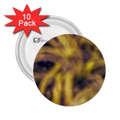 Yellow Abstract Stars 2 25  Buttons (10 Pack) 