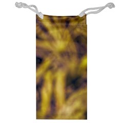 Yellow Abstract Stars Jewelry Bag