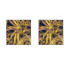 Yellow Abstract Stars Cufflinks (square) by DimitriosArt