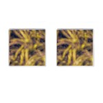 Yellow Abstract Stars Cufflinks (Square) Front(Pair)