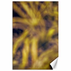 Yellow Abstract Stars Canvas 24  X 36 