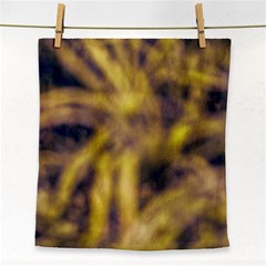 Yellow Abstract Stars Face Towel