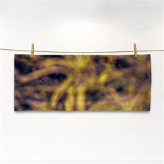 Yellow Abstract Stars Hand Towel