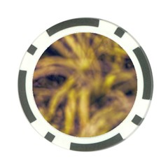 Yellow Abstract Stars Poker Chip Card Guard (10 Pack)