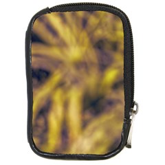 Yellow Abstract Stars Compact Camera Leather Case