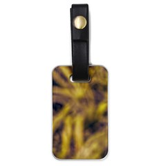 Yellow Abstract Stars Luggage Tag (one Side) by DimitriosArt