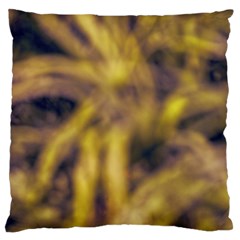 Yellow Abstract Stars Large Cushion Case (one Side) by DimitriosArt