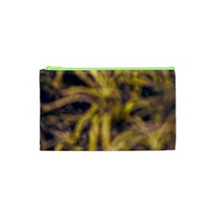 Yellow Abstract Stars Cosmetic Bag (xs) by DimitriosArt