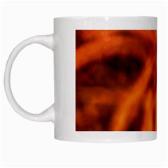 Red Abstract Stars White Mugs by DimitriosArt