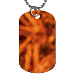 Red Abstract Stars Dog Tag (Two Sides) Front