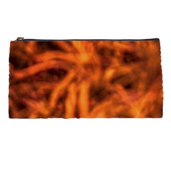 Red Abstract Stars Pencil Case by DimitriosArt