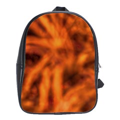 Red Abstract Stars School Bag (large) by DimitriosArt