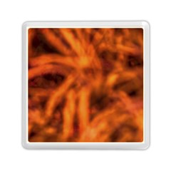 Red Abstract Stars Memory Card Reader (square) by DimitriosArt