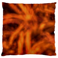 Red Abstract Stars Large Cushion Case (two Sides) by DimitriosArt